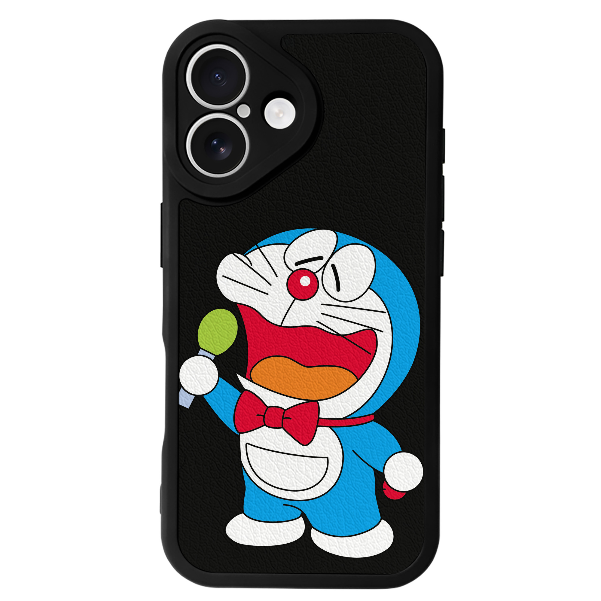 （画像用） ドラえもん Doraemon 【iPhone 16シリーズ対応】シリコンスマホケース（レザー調） 材質：シリコン